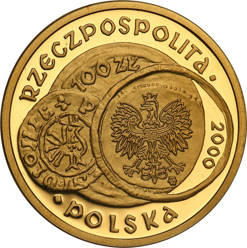 III RP 100 złotych 2000 Zjazd w Gnieźnie - małe Gniezno